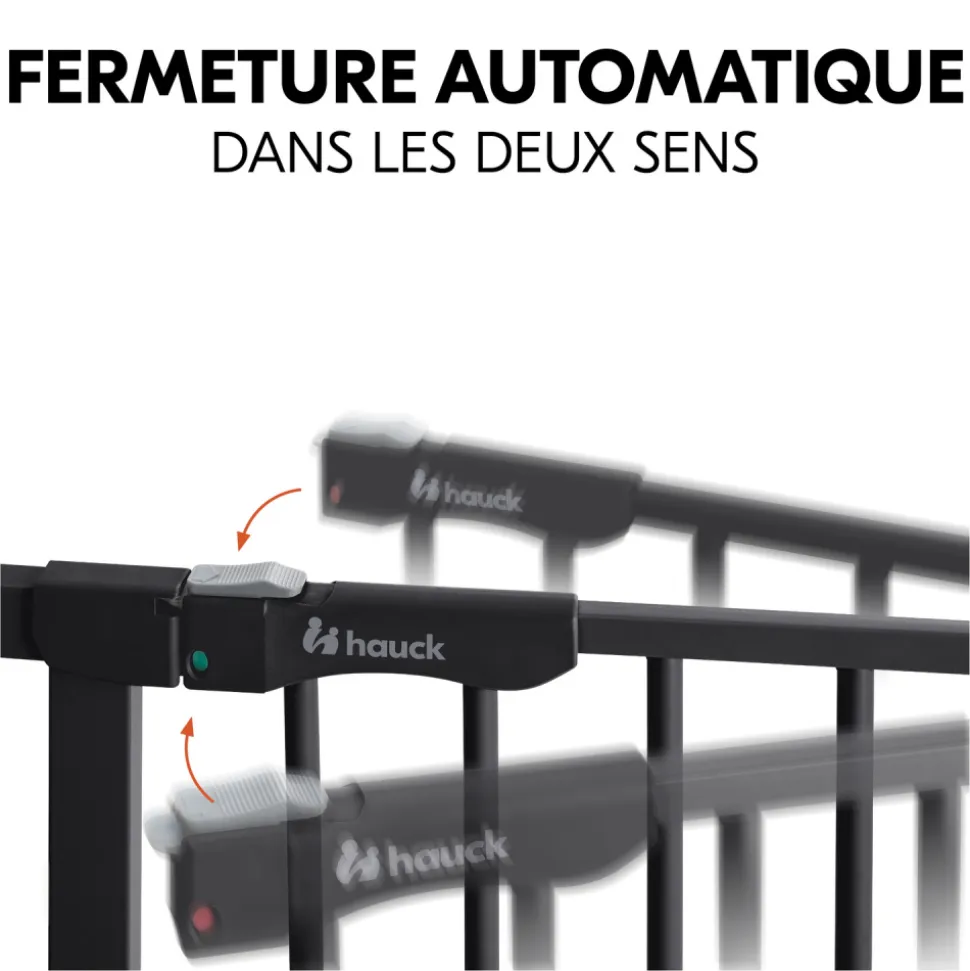 Barrière d'escalier clear step autoclose 2 black