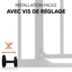 Barrière d'escalier clear step autoclose 2 black
