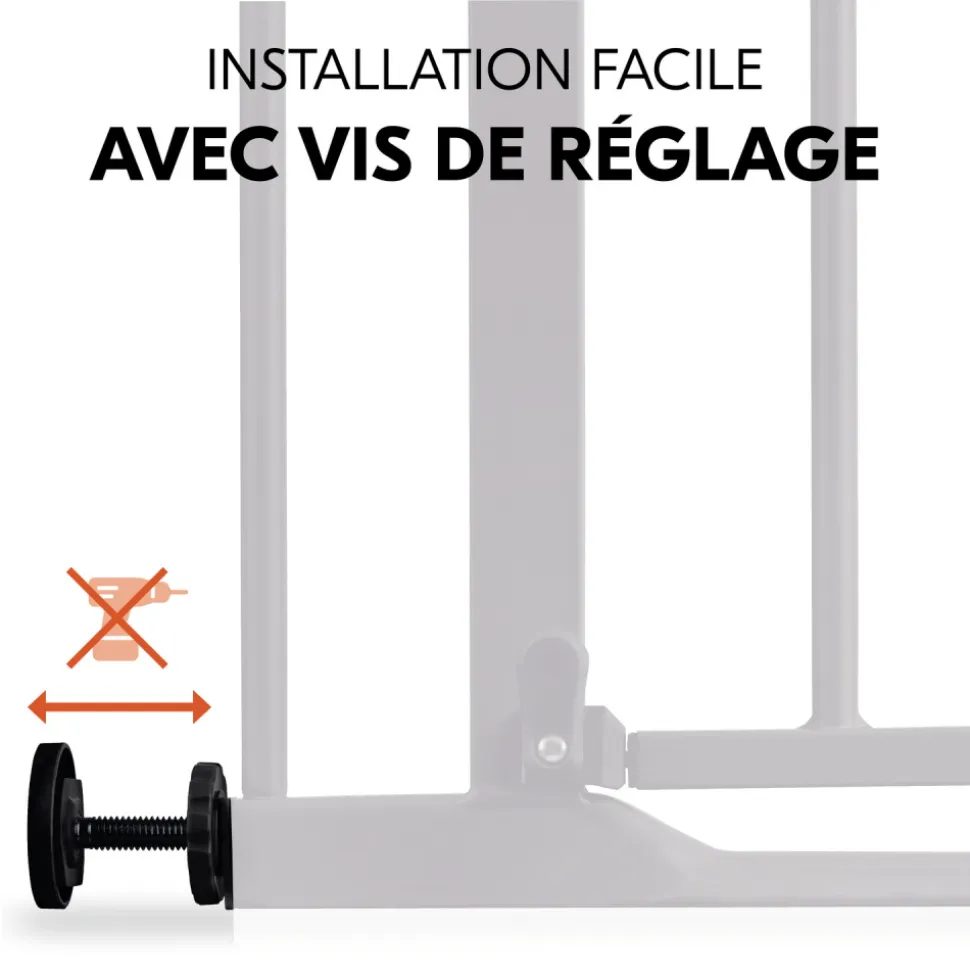 Barrière d'escalier clear step autoclose 2 black