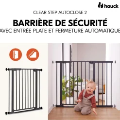 Barrière d'escalier clear step autoclose 2 black