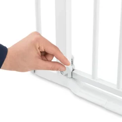 Barrière d'escalier clear step 2 avec extension +21 cm white