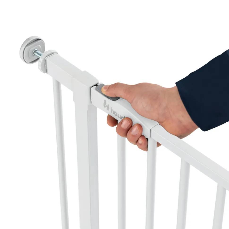 Barrière d'escalier clear step 2 avec extension +9 cm white