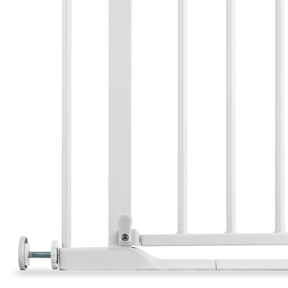 Barrière d'escalier clear step 2 avec extension +9 cm white