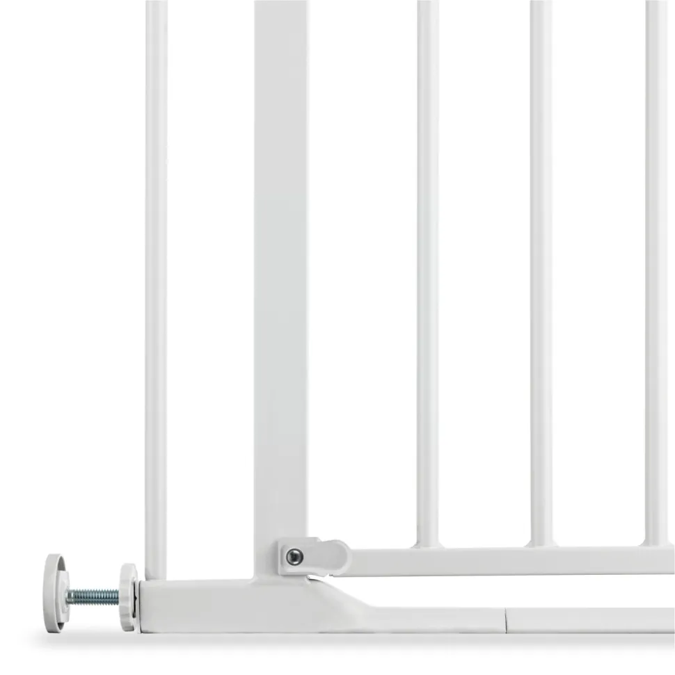 Barrière d'escalier clear step 2 avec extension +9 cm white