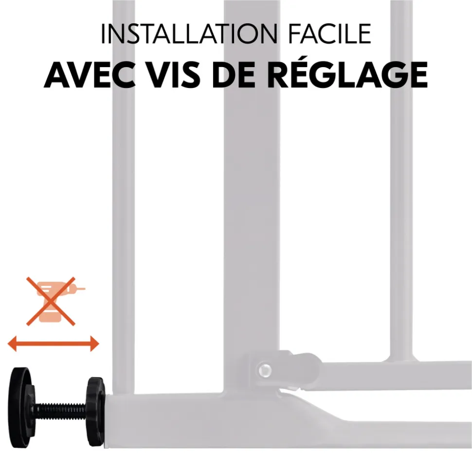 Barrière d'escalier clear step 2 black