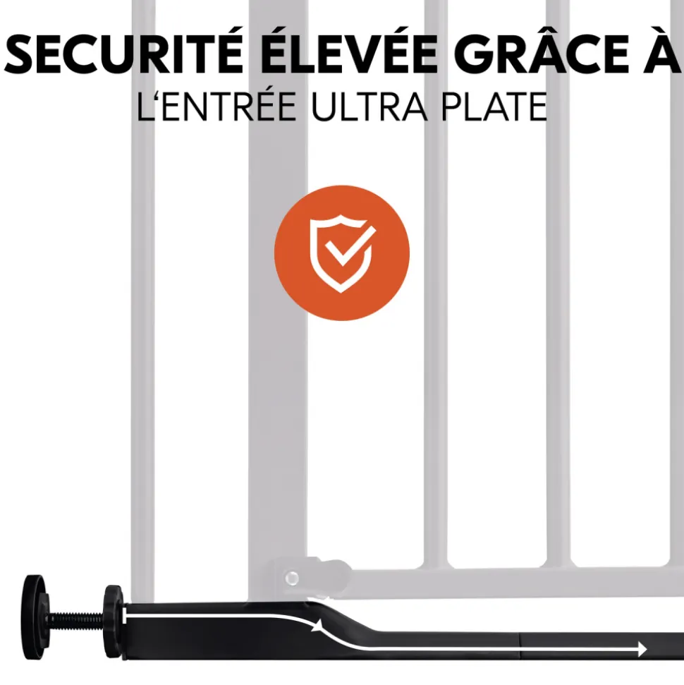 Barrière d'escalier clear step 2 black