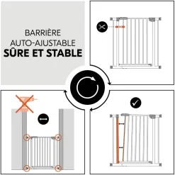 Barrière d'escalier clear step 2 dark-grey