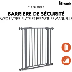Barrière d'escalier clear step 2 dark-grey