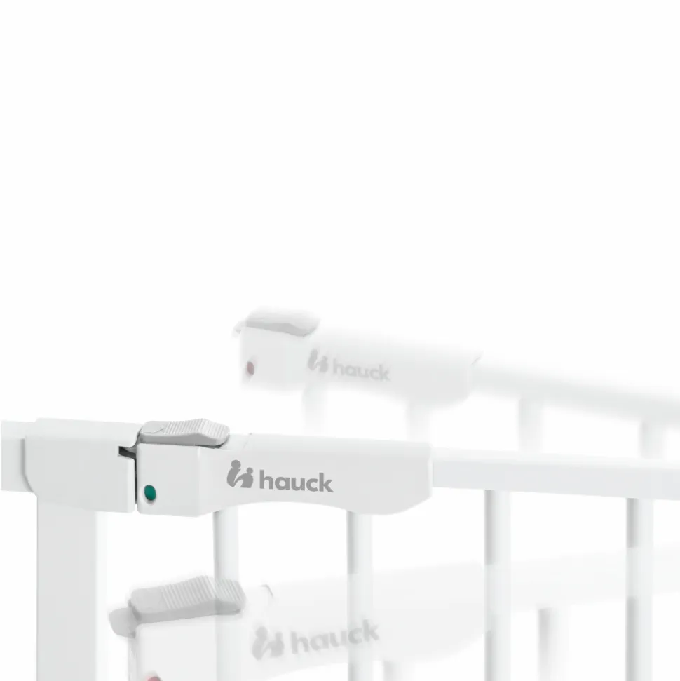 Barrière d'escalier clear step autoclose 2 avec extension +21 cm white