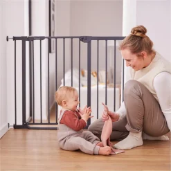 Barrière d'escalier clear step autoclose 2 avec extension +21 cm white