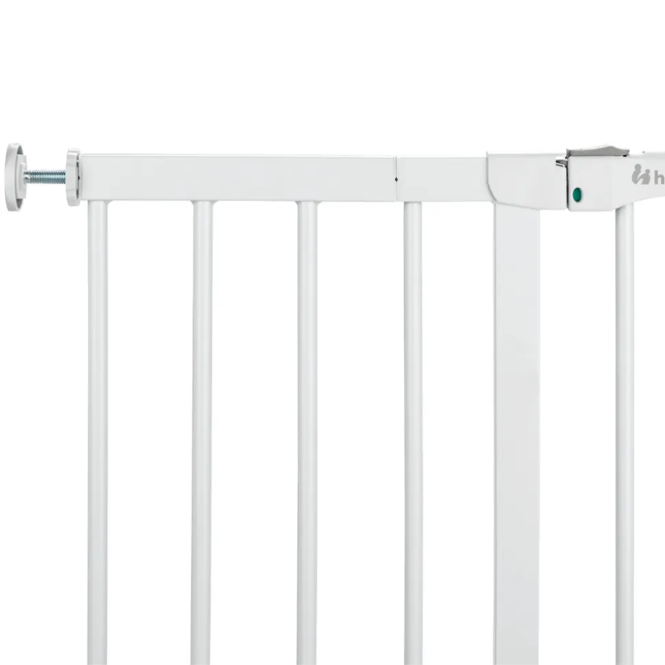 Barrière d'escalier clear step autoclose 2 avec extension +21 cm white