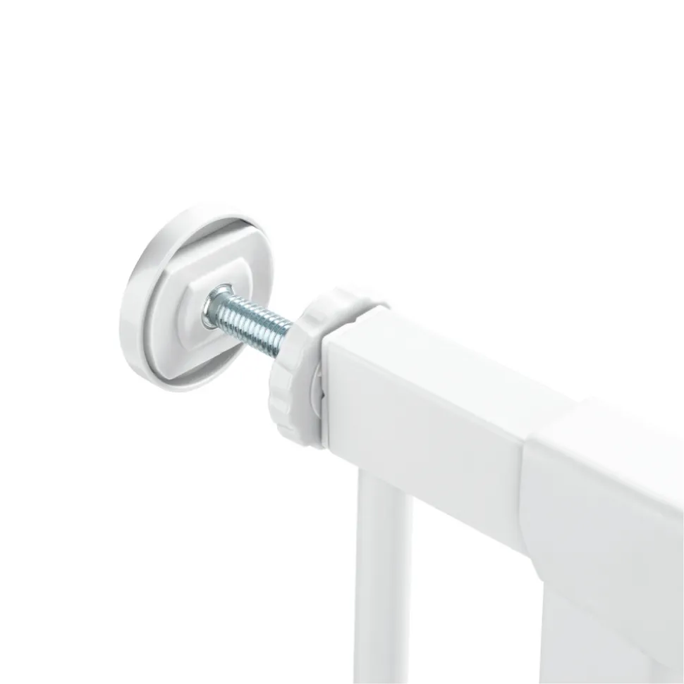 Barrière d'escalier clear step autoclose 2 avec extension +21 cm white