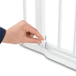 Barrière d'escalier clear step autoclose 2 avec extension +21 cm white