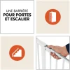 Barrière d'escalier clear step autoclose 2 white