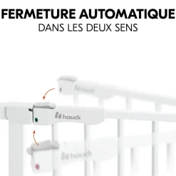 Barrière d'escalier clear step autoclose 2 white
