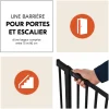 Barrière d'escalier open n stop 2 black