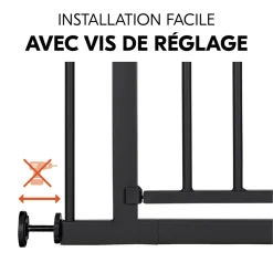 Barrière d'escalier open n stop 2 black