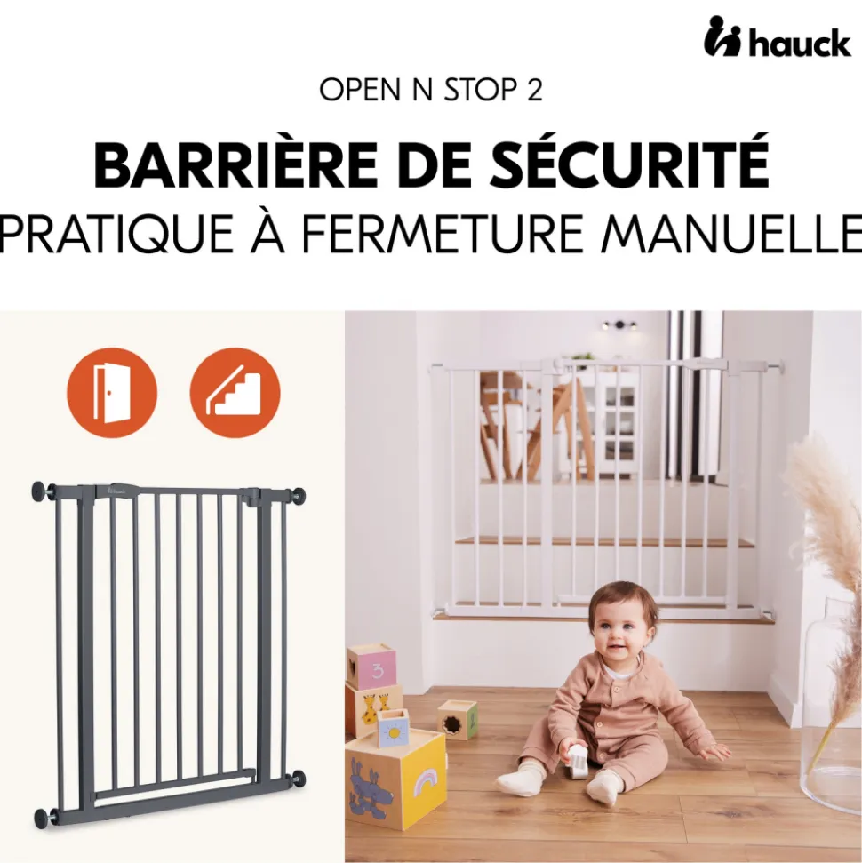 Barrière d'escalier open n stop 2 dark-grey