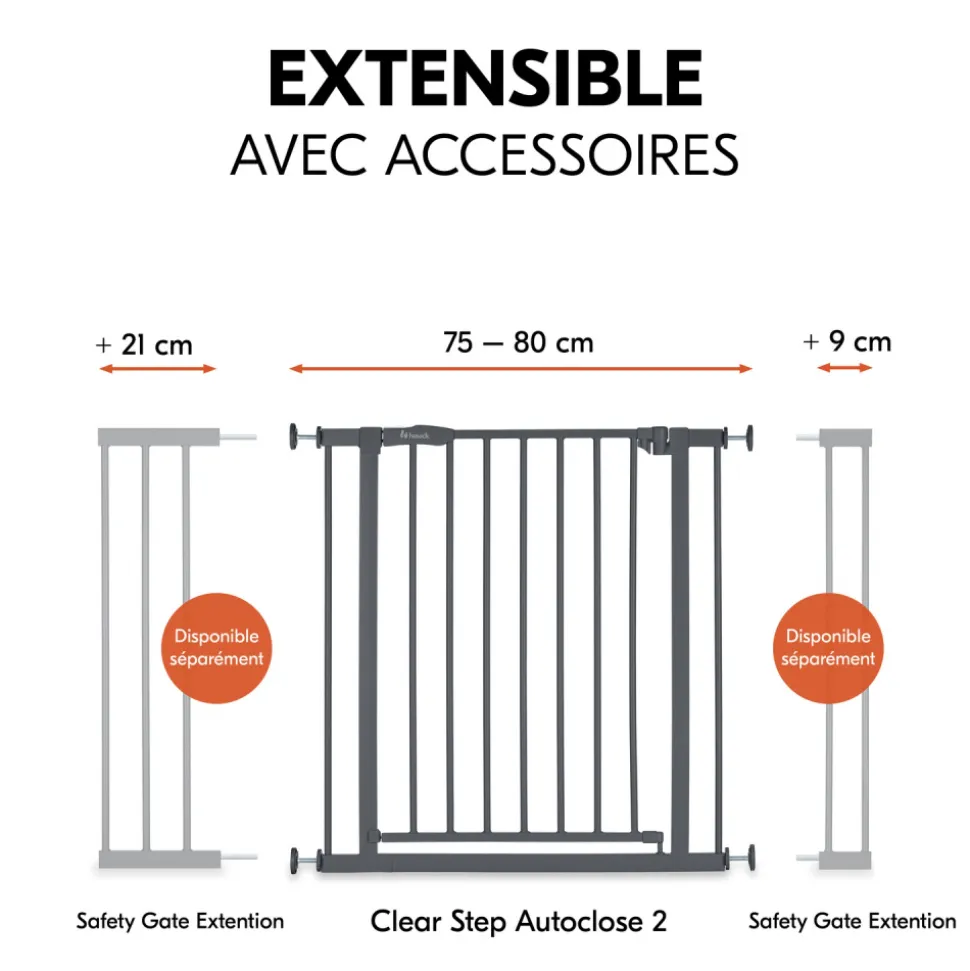 Barrière d'escalier open n stop 2 dark-grey