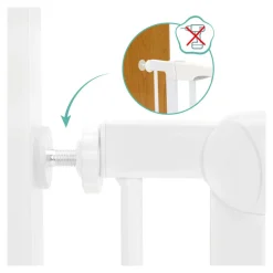Barrière de sécurité autoclose blanche