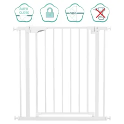 Barrière de sécurité autoclose blanche