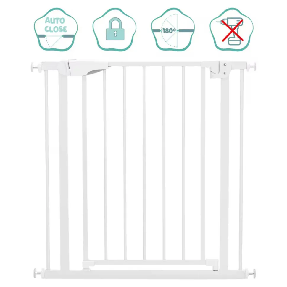 Barrière de sécurité autoclose blanche