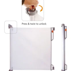 Barrière de sécurité compact milk 0-140 cm