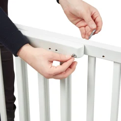 Barrière de sécurité deco pop extensible 63-106 cm fixation vis ou pression blanc