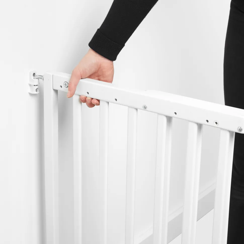 Barrière de sécurité deco pop extensible 63-106 cm fixation vis ou pression blanc