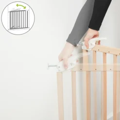Barrière de sécurité deco pop extensible 63-106 cm fixation vis ou pression naturel