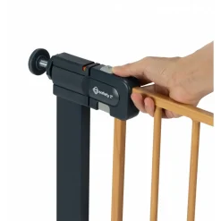 Barrière de sécurité enfant easy close effet bois