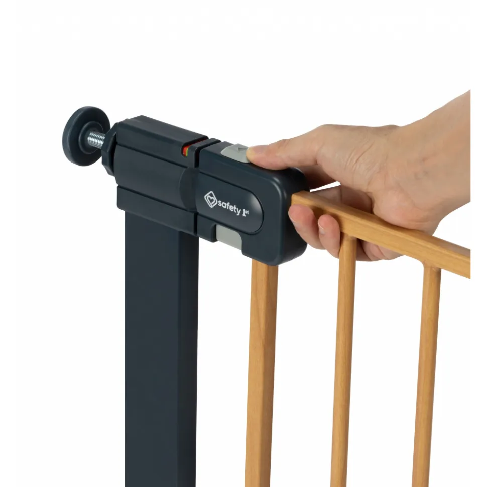 Barrière de sécurité enfant easy close effet bois
