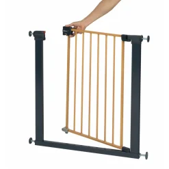Barrière de sécurité enfant easy close effet bois
