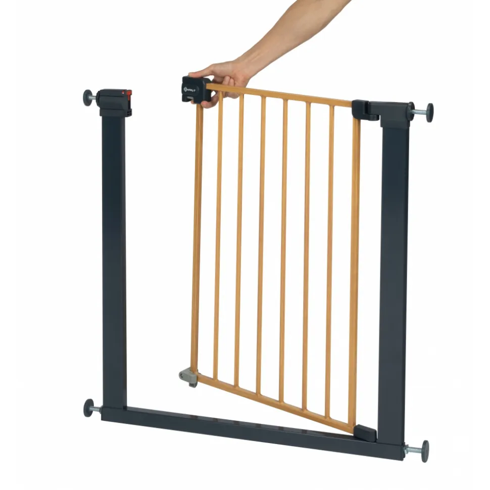 Barrière de sécurité enfant easy close effet bois