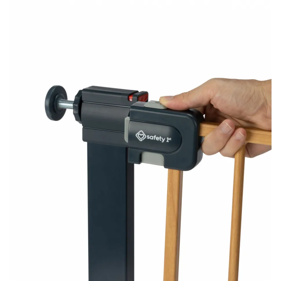Barrière de sécurité enfant easy close effet bois