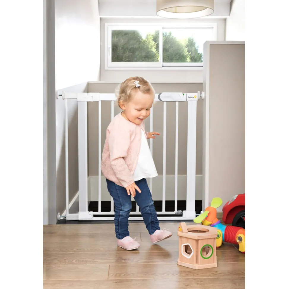 Barrière de sécurité enfant flat step blanche
