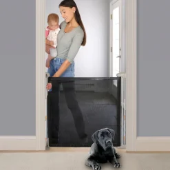 Barrière de sécurité enfant , jusqu'à 136 cm, auto lock, retractable, facile à installer