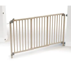 Barrière de sécurité extensible webaby hêtre brut & gris