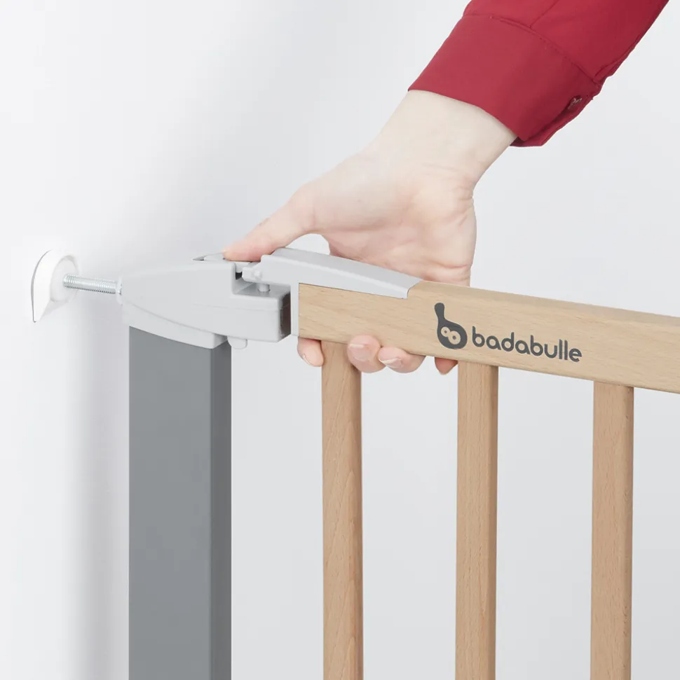 Barrière de sécurité safe & lock extensible 73-81,5 cm fixation pression ou vis