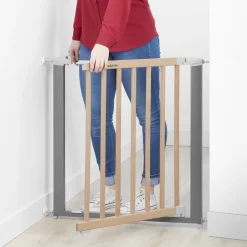 Barrière de sécurité safe & lock extensible 73-81,5 cm fixation pression ou vis