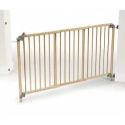 Barrière de sécurité webaby ultra extensible hêtre verni 73-152 cm