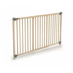 Barrière de sécurité webaby ultra extensible hêtre verni 73-152 cm