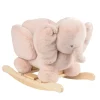 Bascule éléphant vieux rose