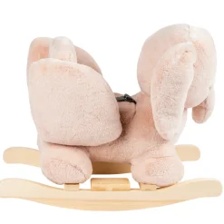 Bascule éléphant vieux rose