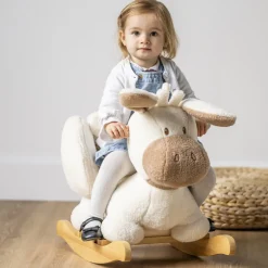 Bascule teddy âne écru