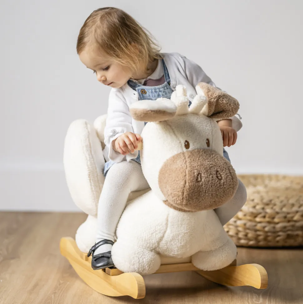 Bascule teddy âne écru