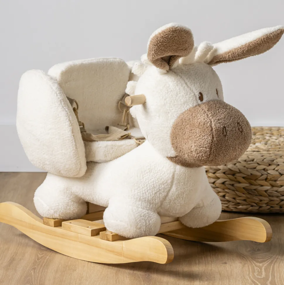 Bascule teddy âne écru