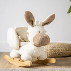Bascule teddy âne écru
