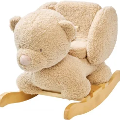 Bascule teddy ours beige bouclettes