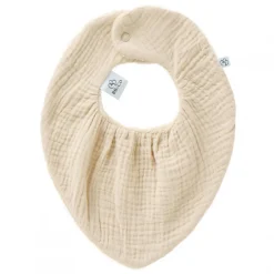 Bavoir bandana réversible biscuit